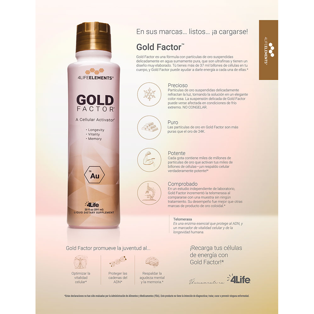 4Life Elements Gold Factor--NEW  - CHER4Life